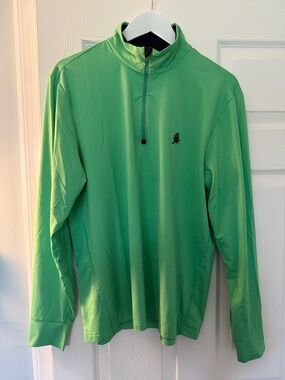 RLX Ralph Lauren Green Quarter-Zip Pullover Sweater